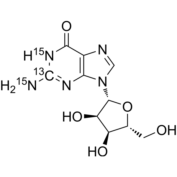Guanosine-13C,15N2 197227-95-5